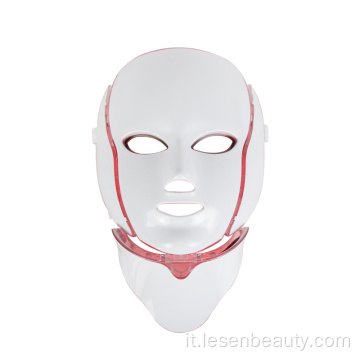 Terapia a led maschera per la pelle del viso lucidatura della pelle serrante